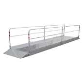Aluminium | trench bridge | Width: 1.30 m | Length: approx 6.70 m
